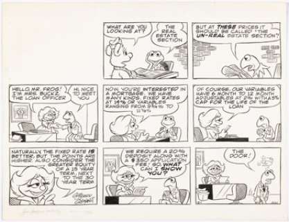 Gilchrist, Guy - Guy Gilchrist - The Muppets Sunday Comic Strip Original Art dated 12-1-85 (1985)....