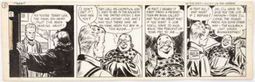 Caniff, Milton | Milton Caniff Terry and the Pirates Daily Comic Strip Original Art dated 4-3-46 (Field Enterprises, 1946). ... | Heritage