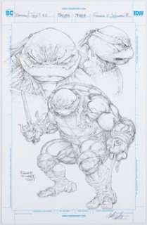 DC Artist - Freddie Williams II Batman/Teenage Mutant Ninja Turtles II "Raphael Character Study" Illustration Original Art (20...