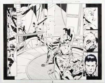 Garcia, Manuel - Manuel Garcia and Al Milgrom Strange Adventures #2 Double Page Spread 6-7 Original Art (DC, 2009)....