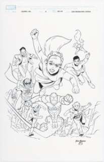 Marvel Artist - Marc Deering [June Brigman printed blue lines] The Unbeatable Squirrel Girl #16 Variant Cover Original Art (Marvel...