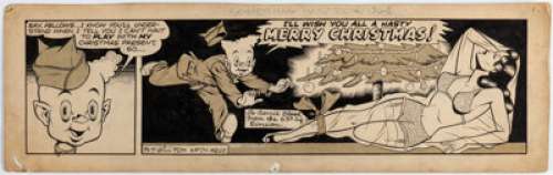 Fox, Gill | Gill Fox Bernie Blood Daily Comic Strip Original Art (Stars and Stripes, c. 1945). ... | Heritage