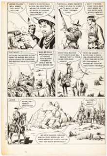 Giolitti, Alberto - Alberto Giolitti The Lone Ranger‘s Companion Tonto #13 Story Page 11 Original Art (Dell, 1953)....