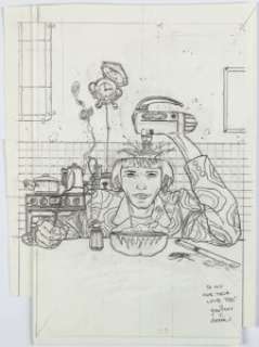 Darrow, Geof - Geof Darrow The Vertigo Gallery: Dreams and Nightmares #1 Shade the Changing Man Illustration Original Art (DC/Ver...