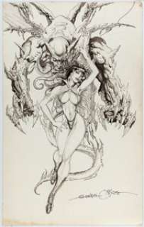 Mayo, Gonzalo | Gonzalo Mayo - Vampirella Illustration Original Art (undated).... | Heritage
