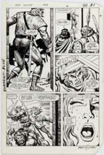 Wilshire, Mary - Mary Wilshire and Ernie Chan Red Sonja #4 Story Page 31 Original Art (Marvel, 1984)....