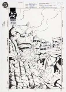 Semeiks, Val - Val Semeiks and Karl Kesel The Demon #28 Cover Original Art (DC, 1992)....