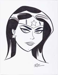 Timm, Bruce | Bruce Timm - Wonder Woman Sketch Original Art (undated).... | Heritage