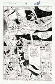 Hoover, Dave - Dave Hoover, Harry Candelario, ad Tim Dzon Excalibur #40 Story Page 19/Issue Page 25 Original Art (Marvel, 1991)....