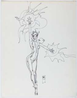 Bill Sienkiewicz - Dazzler Illustration Original Art (undated). | Heritage