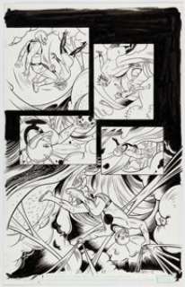 Mike Allred and Nick Craine - X-Statix #23 Ant-Man Story Page 18 Original Art (Marvel, 2004).