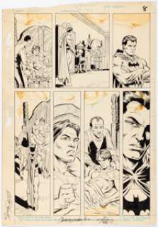 Chris Warner and Mike DeCarlo - Batman #408 Story Page 6 Original Art (DC, 1987).