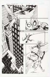 John Byrne and Scott Hanna The Amazing Spider-Man #5 Story Page 19 Original Art (Marvel, 1999). | Heritage