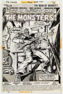 Ross Andru and Tom Palmer Doc Savage #5 Splash Page 1 Original Art (Marvel, 1973). | Heritage