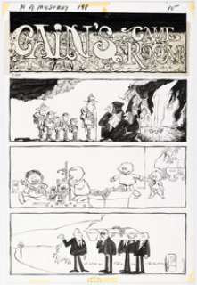 Sergio Aragonés House of Mystery #198 "Cain’s Game Room" Complete 1-Page Story Original Art (DC, 1971). | Heritage