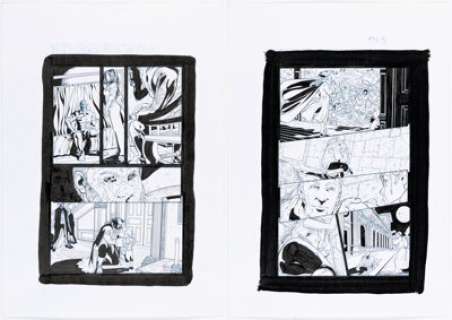 Roger Bonet [Rafa Lopez printed blue lines] George R. R. Martin‘s Fevre Dream #5 Story Pages 1-10 (Avatar Press, 2010). (Total: 10 Original Art)