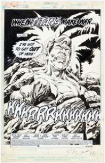 Lou Manna, Bob Downs, and Dave Simons Young All-Stars #30 Splash Page 1 Original Art (DC, 1989).