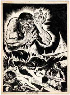 Alvin Carl Hollingsworth - Lava Man Illustration Original Art (c. 1940s). | Heritage