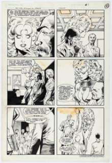 Denys Cowan and Dick Giordano Teen Titan Spotlight #1 Starfire Story Page 8 Original Art (DC, 1986). | Heritage