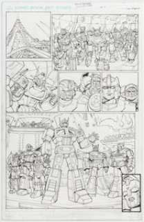 Dan Khanna Hasbro Transformers Collectors‘ Club #37 Story Page 6 Original Art (Fun Publications, 2011).