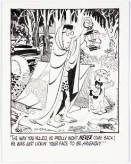 Hank Ketcham Dennis the Menace Daily Single Panel Comic Strip Original Art dated 8-16-73 (Publishers-Hall Syndicate, 1973). | Heritage