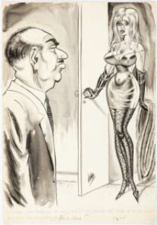 Bill Ward Zip May-1968 Single Panel Gag Cartoon Illustration Original Art (Humorama, 1968). | Heritage