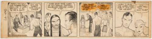 Dick Moores Jim Hardy Daily Comic Strip Original Art dated 10-4-38 (United Feature Syndicate, 1938).