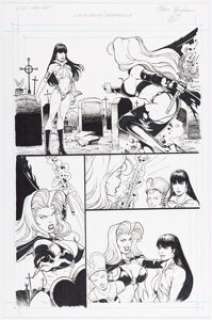 Steven Hughes Lady Death / Vampirella: Dark Hearts #1 Story Page 27 Original Art (Chaos!, 1999). | Heritage