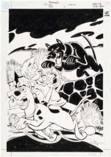 Joe Staton and Dave Hunt Scooby-Doo #34 Cover Original Art (DC, 2000).