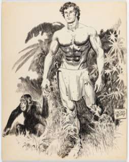 Doug Wildey - Tarzan Illustration Original Art (undated). | Heritage