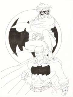 Frank Miller - Batman: The Dark Knight Returns Specialty Illustration Original Art (undated). | Heritage