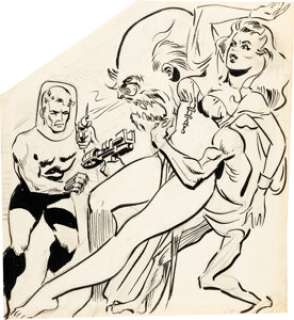 Wally Wood - Avon Sci-Fi Cover Preliminary Original Art (c. 1950s). | Heritage