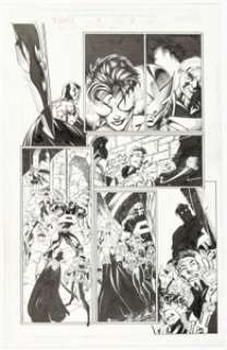 Mark Bagley and Vince Russell Thunderbolts #4 Jolt First Appearance Issue Story Page 6 Original Art (Marvel, 1997). | Heritage