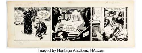 Alex Raymond Rip Kirby #1214 Daily Comic Strip Original Art dated 1-23-50 (King Features Syndicate, 1950). | Heritage