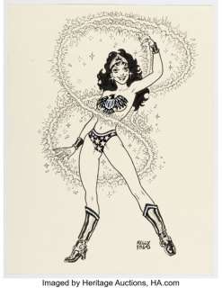 Kelly Freas - Wonder Woman Sketch Original Art (undated). | Heritage