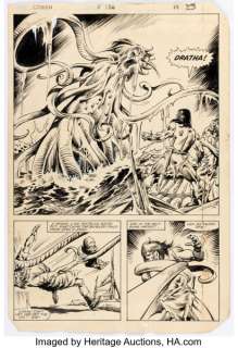 John Buscema and Danny Bulanadi Conan the Barbarian #136 Story Page 17 Original Art (Marvel, 1982). | Heritage