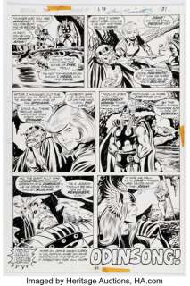 John Buscema and Joe Sinnott Thor #238 Story Page 18 Original Art (Marvel, 1975). | Heritage