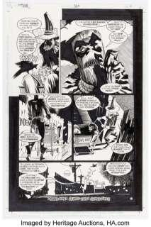 Kelley Jones and John Beatty Batman #524 Scarecrow Story Page 6 Original Art (DC, 1995). | Heritage