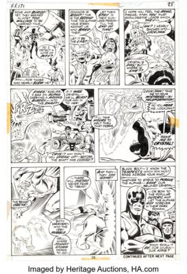 Ross Andru and Joe Sinnott Fantastic Four #131 Inhumans Story Page 18 Original Art (Marvel, 1973). | Heritage