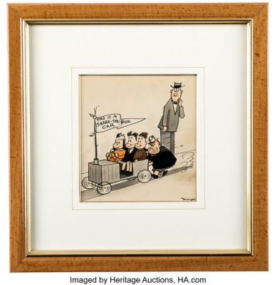 Marge Buell Little Lulu Single Panel Comic Strip Original Art (Saturday Evening Post, c. 1940s). | Heritage