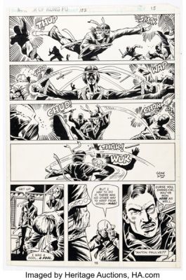 Gene Day Master of Kung Fu #102 Shang-Chi Story Page 11 Original Art (Marvel, 1981).