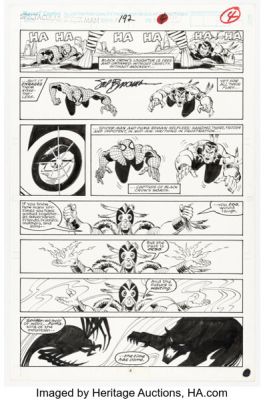 Sal Buscema The Spectacular Spider-Man #192 Puma Story Page 4 Original Art (Marvel, 1992). | Heritage