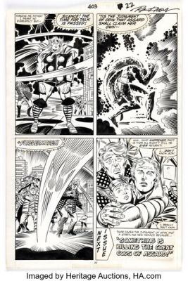 Ron Frenz and Joe Sinnott Thor #403 Story Page 17 Original Art (Marvel, 1989). | Heritage