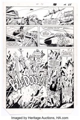 Rod Whigham and Andy Mushynsky G.I. Joe, A Real American Hero #34 Story Page 19 Original Art (Marvel, 1985).