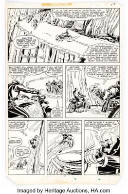 Don Perlin Ghost Rider #52 Story Page 13 Original Art (Marvel, 1980). | Heritage
