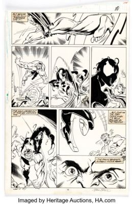 Mark Bagley and Keith Williams What If...? #4 Symbiote Spider-Man Story Page 10 Original Art (Marvel, 1989).