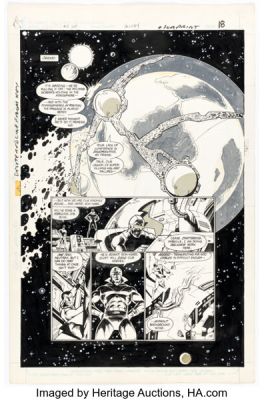 Keith Giffen, Steve Lightle, and Larry Mahlstedt Legion of Superheroes #3 Story Page 14 Original Art (DC, 1984). | Heritage