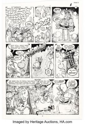 Sergio Aragonés Groo the Wanderer #26 Story Page 5 Original Art (Marvel, 1987). | Heritage