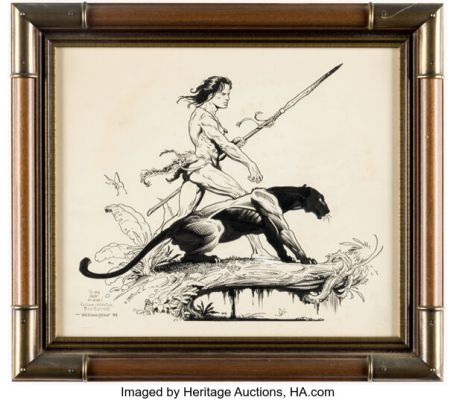 William Stout - Tarzan from Greystoke: The Legend of Tarzan, Lord of the Apes Illustration Original Art (1984). | Heritage