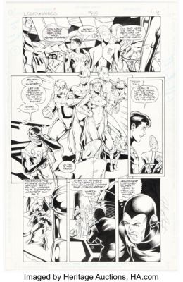 Jeff Moy and W.C. Carani Legionnaires #68 Story Page 9 Original Art (DC, 1999).